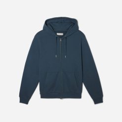 Alternative view of The Organic Track Full Zip | Kingfisher Blue