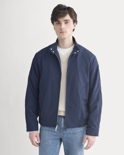 Re:Cycled Nylon Harrington Jacket | Deep Navy