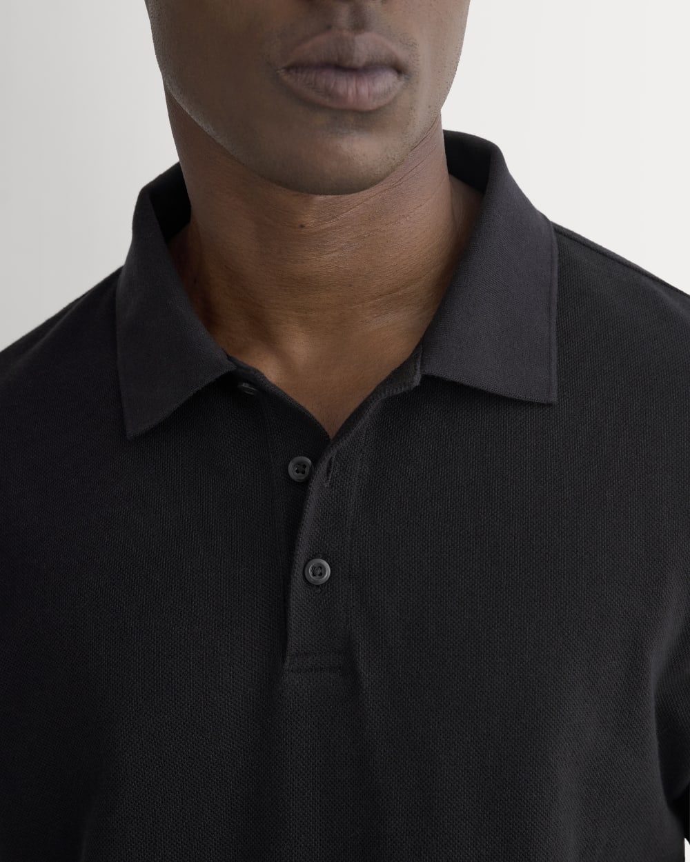 Classic Piqué Polo | Black - Image 3
