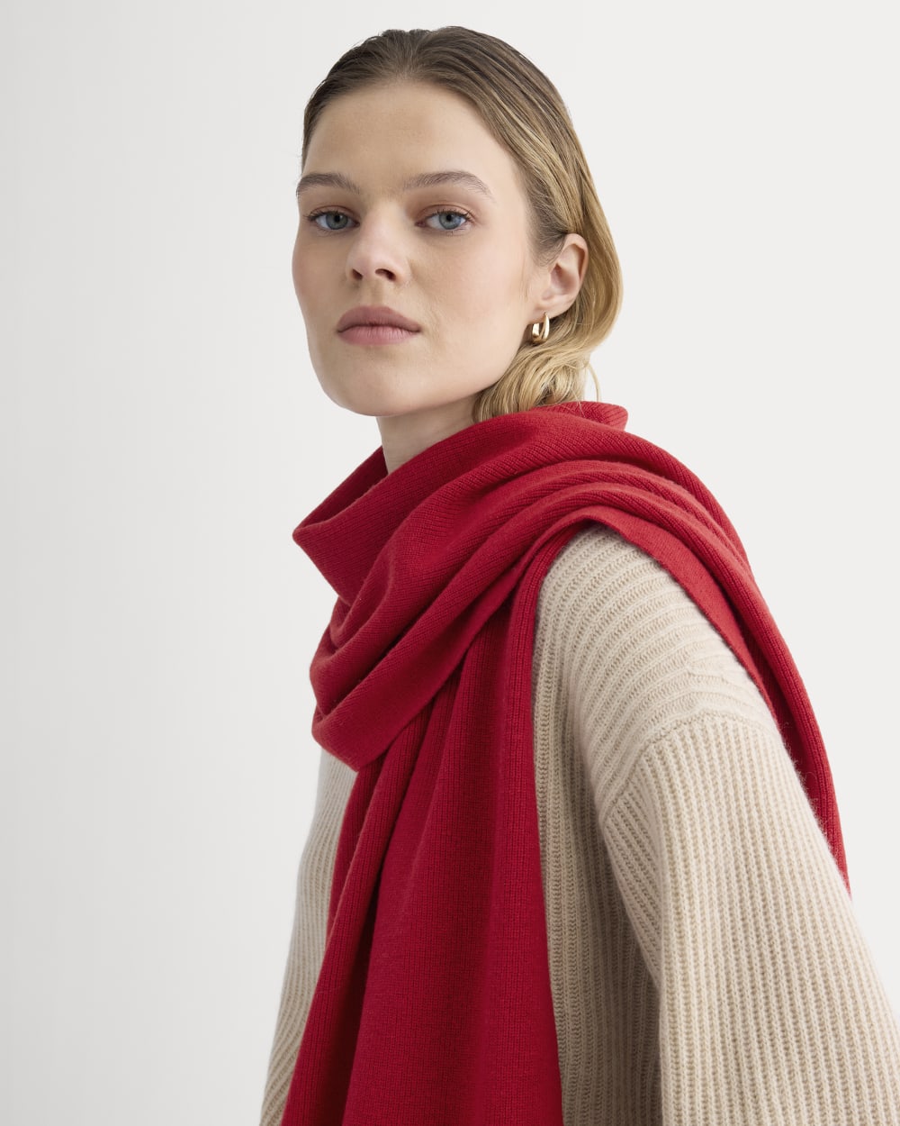 The Cabin Scarf | Berry Red - Image 3