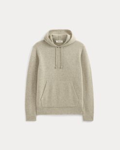 Alternative view of The Felted Merino Hoodie | Heather Gravel