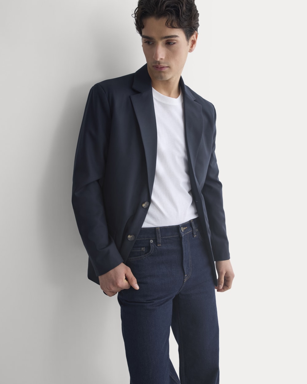 Tropical Wool Blazer | Dark Navy - Image 6