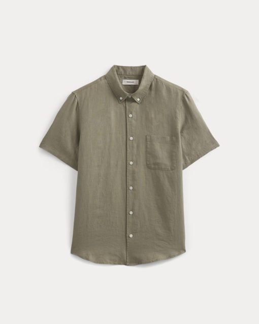 Alternative view of The Classic Short-Sleeve Shirt in Linen | Overland