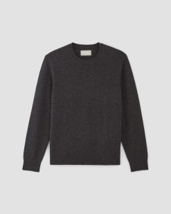 Alternative view of The Premium Merino Crew Neck Sweater | Charcoal