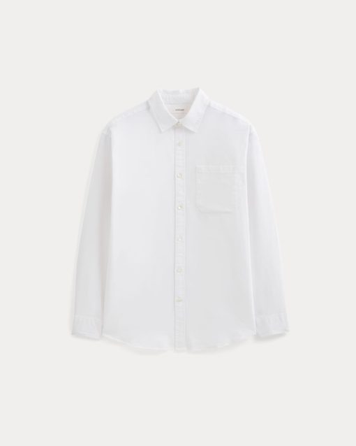 Alternative view of Lightweight Oversized Oxford | White