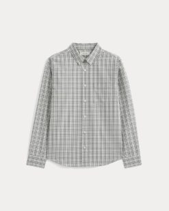 Alternative view of Washed Poplin Shirt | Skywriting/Multi