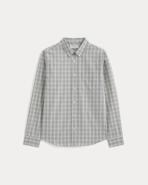 Alternative view of Washed Poplin Shirt | Skywriting/Multi
