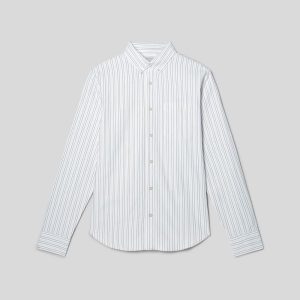 Alternative view of The Classic Oxford Shirt | Canvas / Mauve / Chocolate | Tall