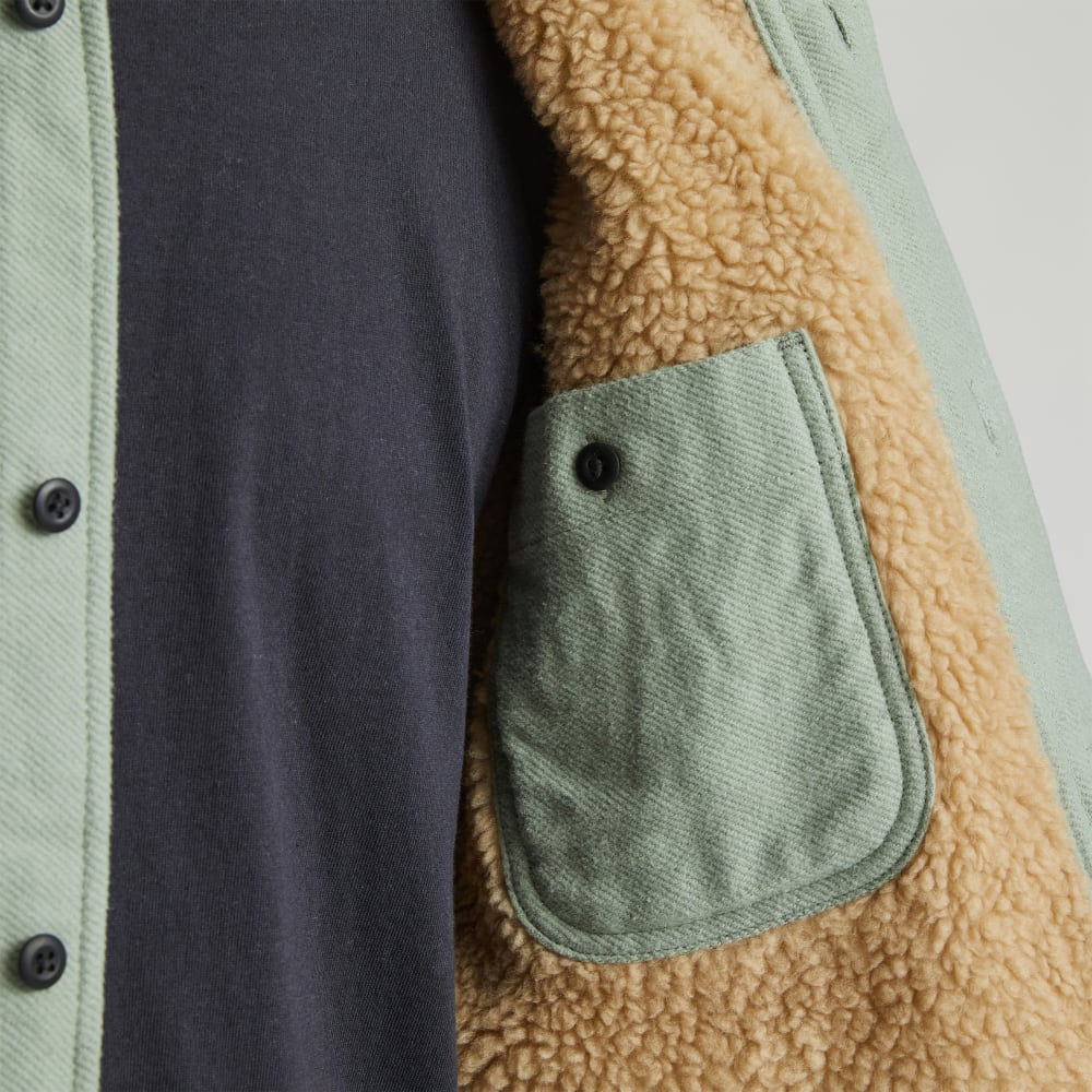 The ReNew Fleece-Lined Heavyweight Overshirt | Lily Pad - Image 5