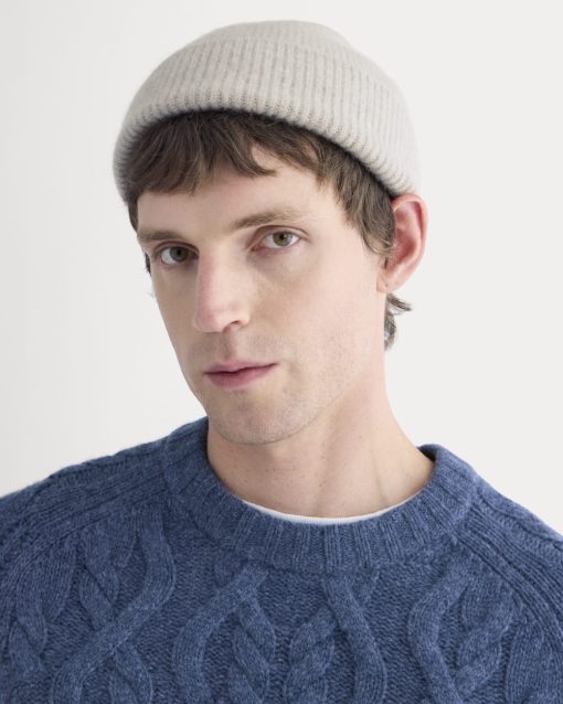Alternative view of Cashmere Docker Beanie | Gravel
