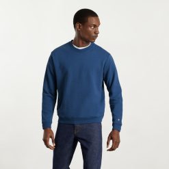 Alternative view of The Track Crewneck Sweatshirt | Deep Blue