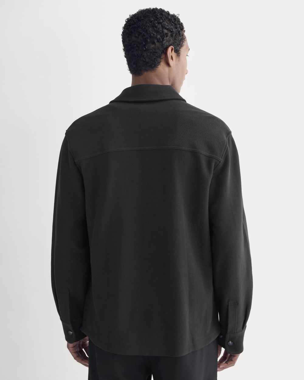 Relaxed Knit Utility Shirt | Black - Image 5