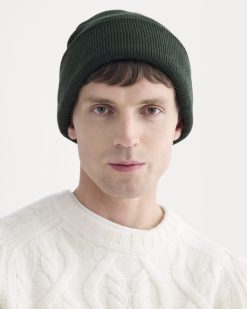 Alternative view of The Cabin Beanie | Heathered Dark Sea