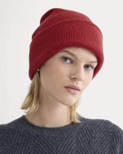 Alternative view of The Cabin Beanie | Berry Red
