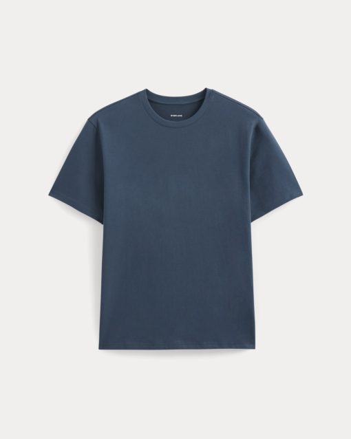 Alternative view of Archive Standard-Fit Cotton Crew | Midnight Navy