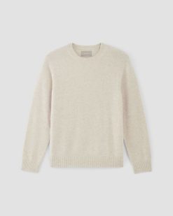 Alternative view of The Premium Merino Crew Neck Sweater | Heathered Oat
