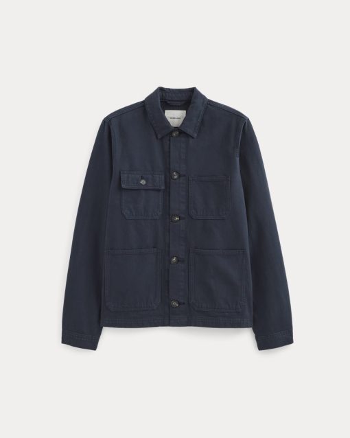 Alternative view of The Denim Utility Jacket | Garment-Dyed Navy