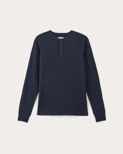 Alternative view of The Waffle Long-Sleeve Henley | Navy
