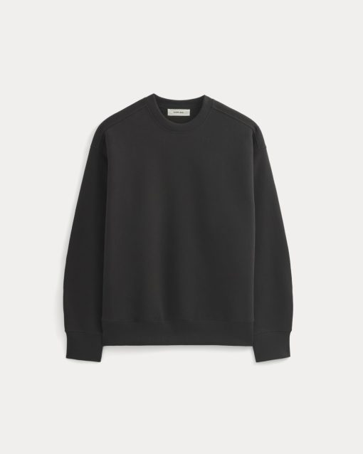 Alternative view of Luxe Fleece Crew Pullover | Black