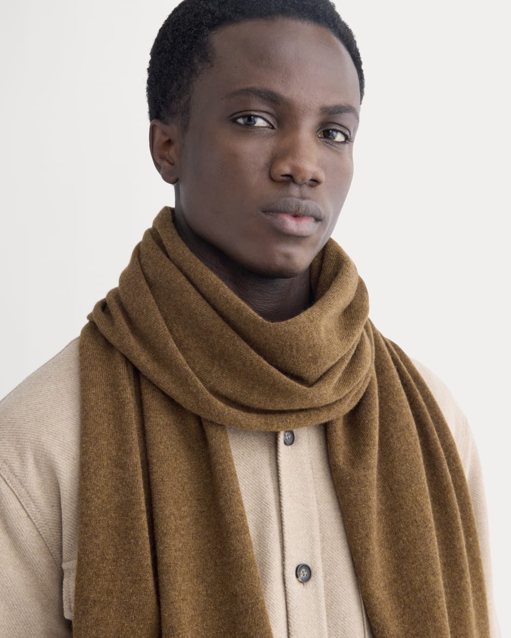 The Cashmere Scarf | Heathered Toffee - Image 3