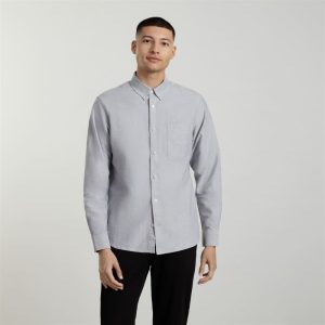 Alternative view of The Slim-Fit Japanese Oxford | Cloud Grey | Regular