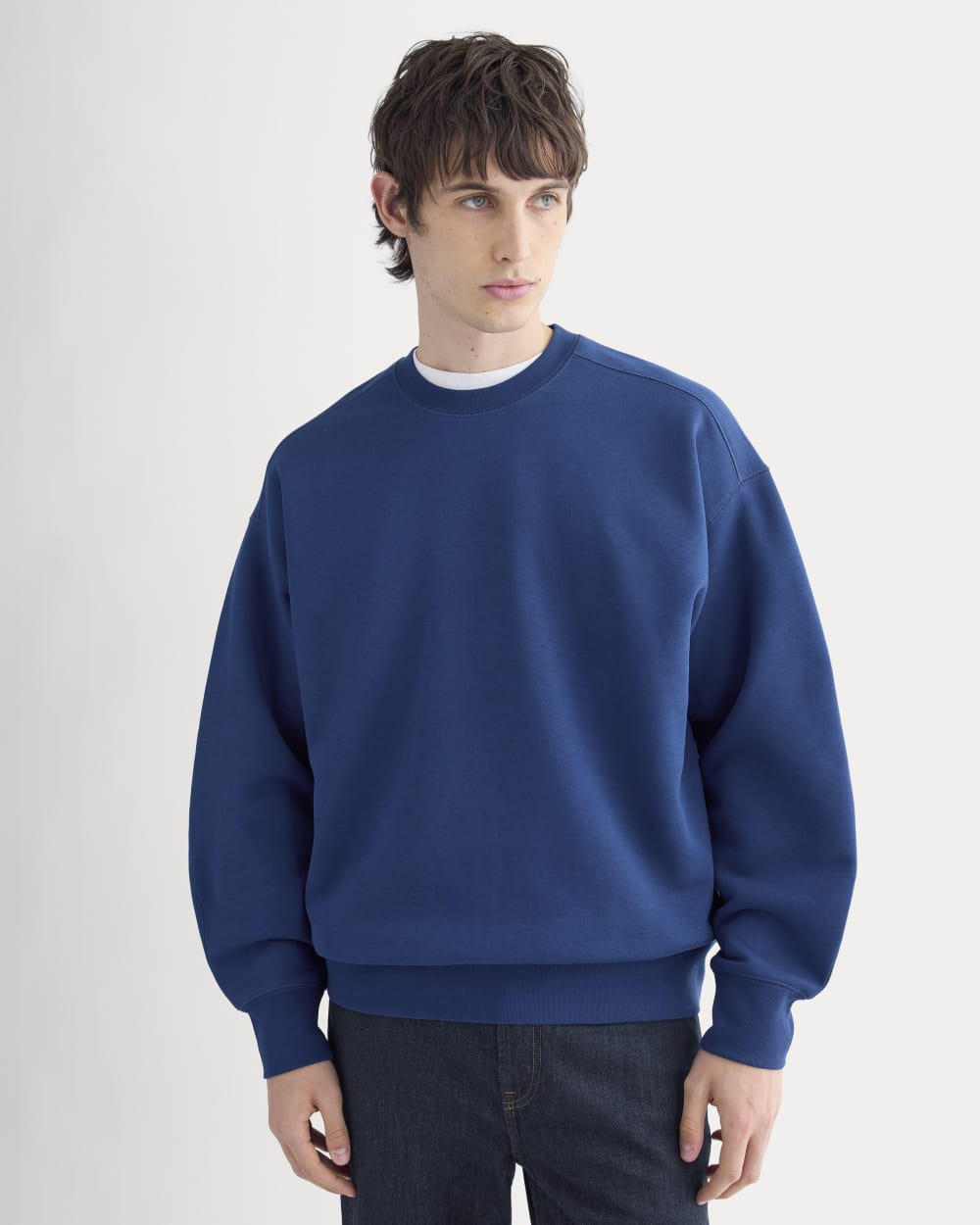 Luxe Fleece Crew Pullover | Estate Blue - Image 3