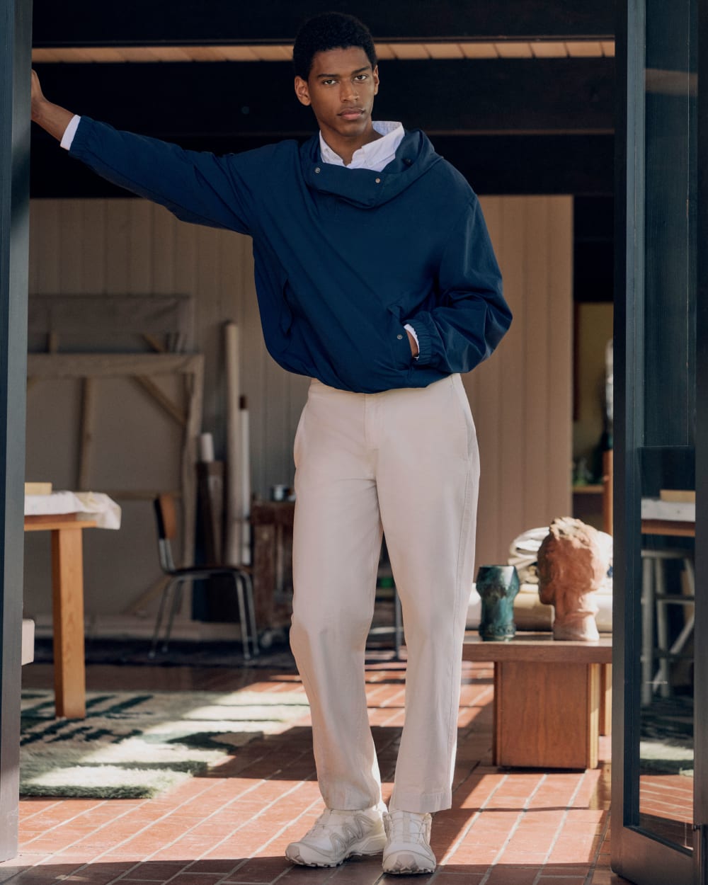 Re:Cycled Nylon Windbreaker | Deep Navy - Image 3