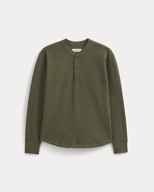 Alternative view of Thermal Henley in Cozy Waffle | Heather Beech
