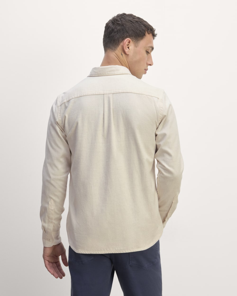 The Brushed Flannel Shirt | Heathered Oat - Image 6