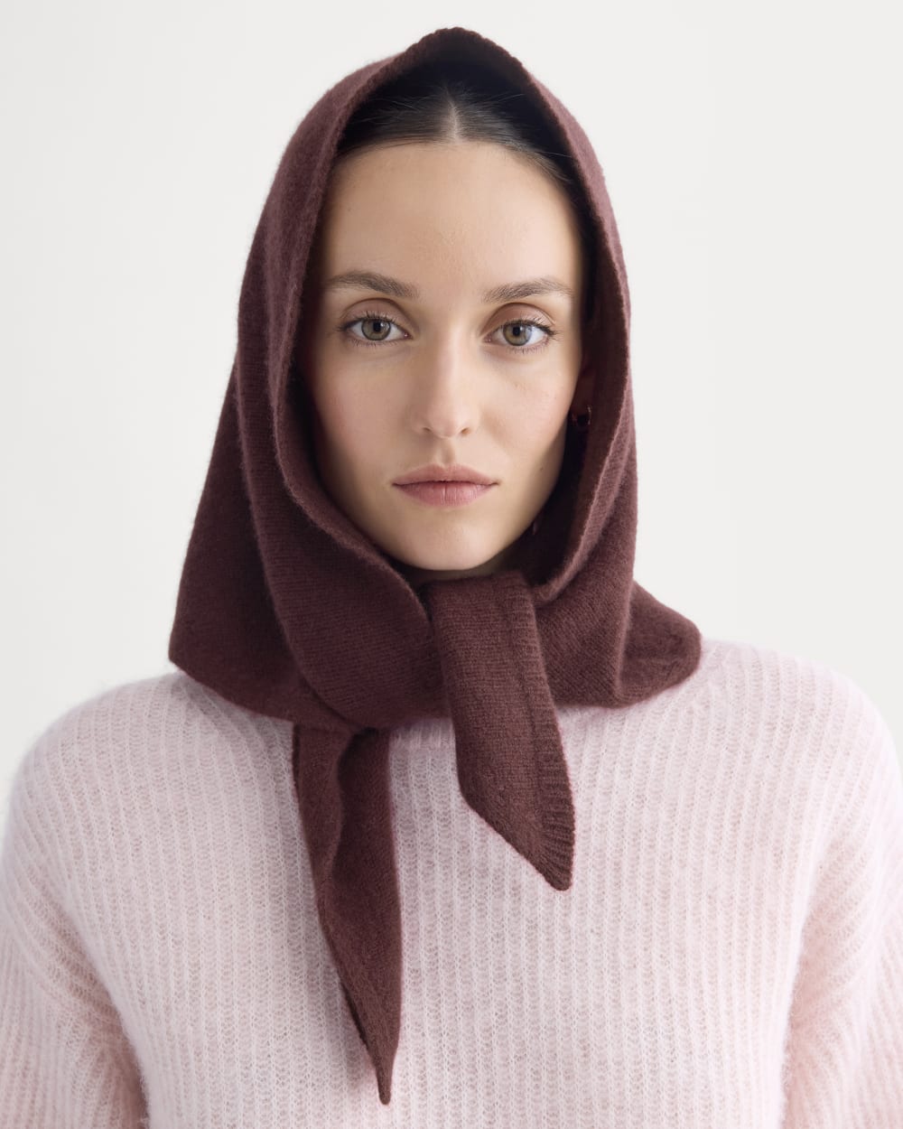 Cashmere Lovergirl Large Kerchief | Burgundy - Image 2