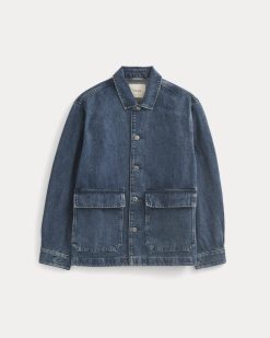 Alternative view of Denim Shacket | Deep Atlantic