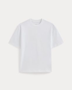 Alternative view of Archive Relaxed-Fit Cotton Crew | White