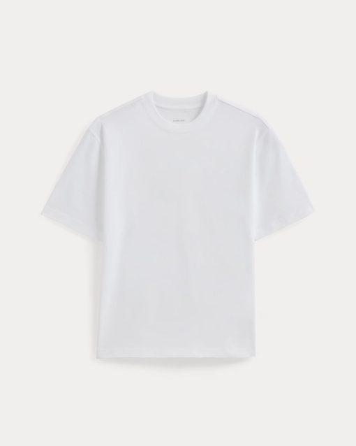 Alternative view of Archive Relaxed-Fit Cotton Crew | White
