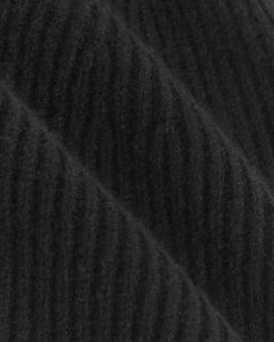 Alternative view of The Cashmere Ribbed Beanie | Black
