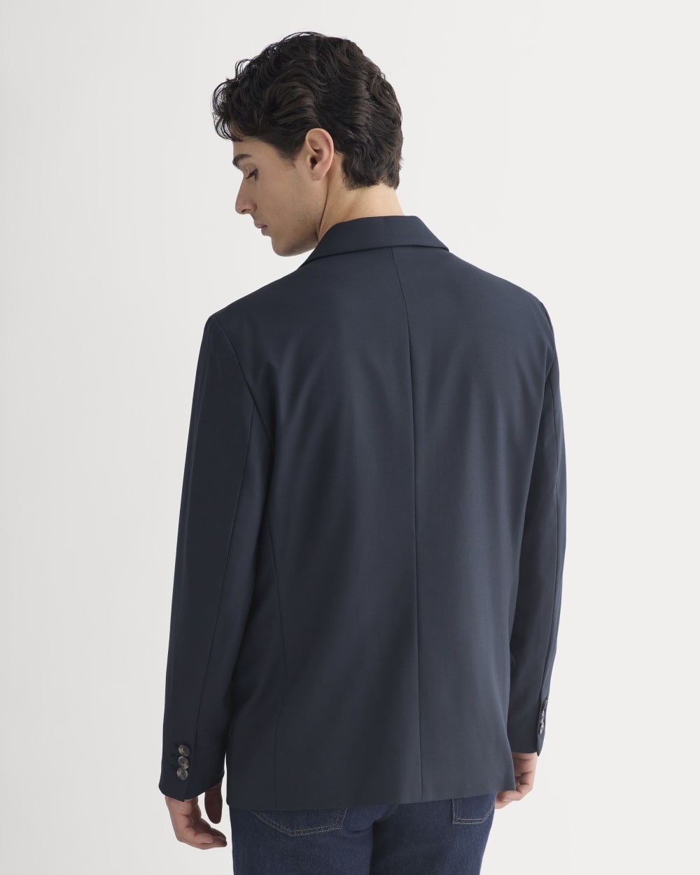 Tropical Wool Blazer | Dark Navy - Image 8
