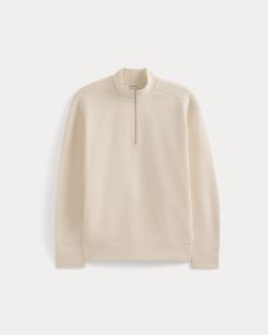 Alternative view of Lightweight Terry Zip Pullover | Parchment