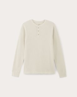 Alternative view of The Waffle Long-Sleeve Henley | Bone