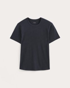 Alternative view of The Cotton Linen Tee | Navy