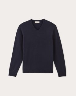 Alternative view of The Cashmere V-Neck Sweater | Navy
