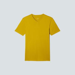 Alternative view of The Organic Cotton V-Neck Tee | Golden Palm