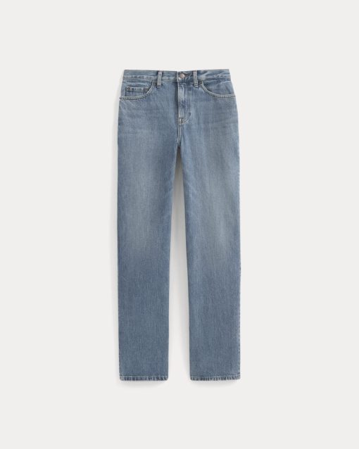 Alternative view of Classic Straight-Fit Jean | Medium Indigo