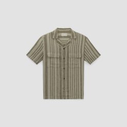 Alternative view of The Resort Shirt in Linen | Seagrass / Kalamata