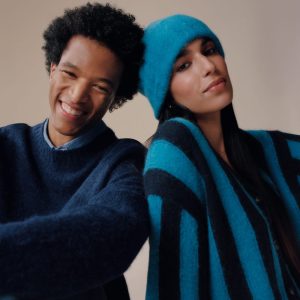 Alternative view of The Alpaca Beanie | Horizon Blue