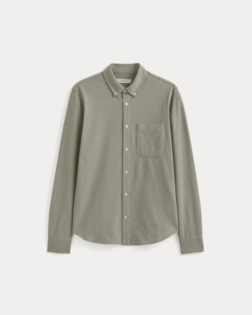 Alternative view of The Startup Shirt | Chambray Deep Lichen Green