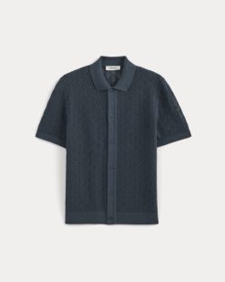 Alternative view of Open-Knit Resort Shirt | Midnight Navy