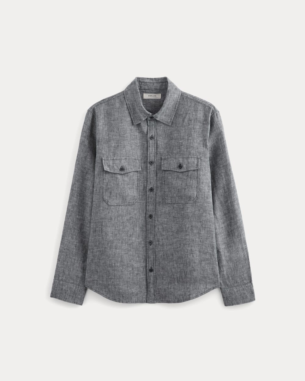 The Linen Utility Shirt | Navy Chambray - Image 2