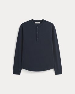 Alternative view of Vintage Rib Henley | Navy