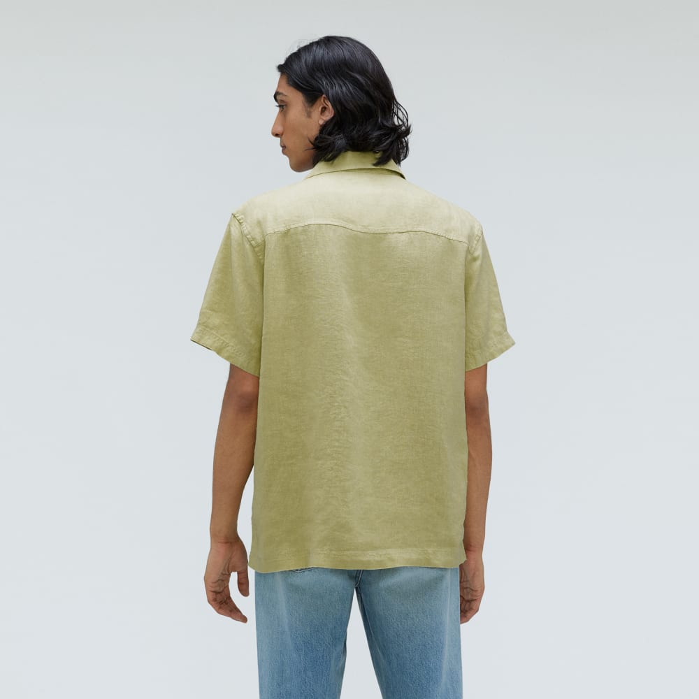 The Resort Shirt in Linen | Leek - Image 3