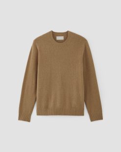 Alternative view of The Premium Merino Crew Neck Sweater | Deep Camel