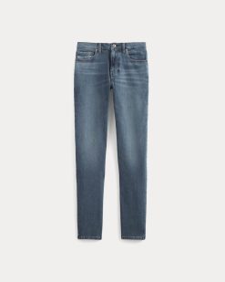 Alternative view of The Relaxed 4-Way Stretch Organic Jean | Uniform | Dark Indigo Fade